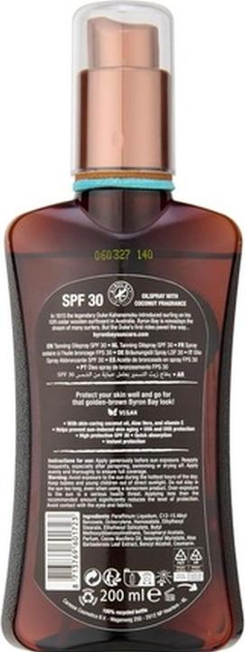 Produktbild Byron Bay Fast Bronzing Tanning Oil SPF 30 Spray 200ml (Selbstbräunungsöl, 200 ml)
