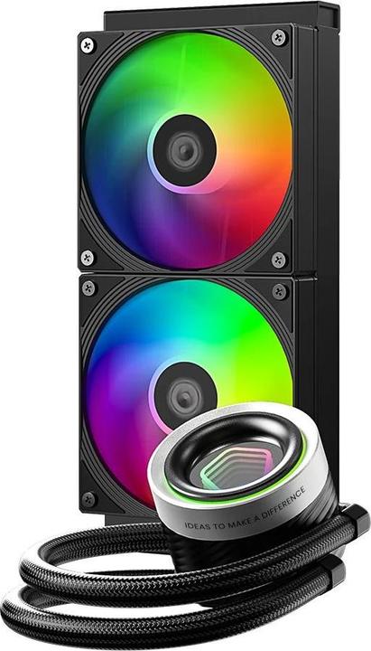 Actual product image ID-Cooling FX240 INF Black - CPU Vandkling - Max 25 dBA