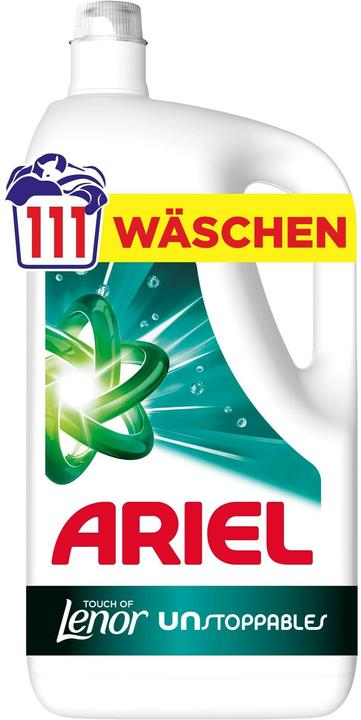 Actual product image Ariel Flüssig Touch of Unstoppables 4.995L Vollwaschmittel 111 WL (111 Washing cycles, Liquid detergent)