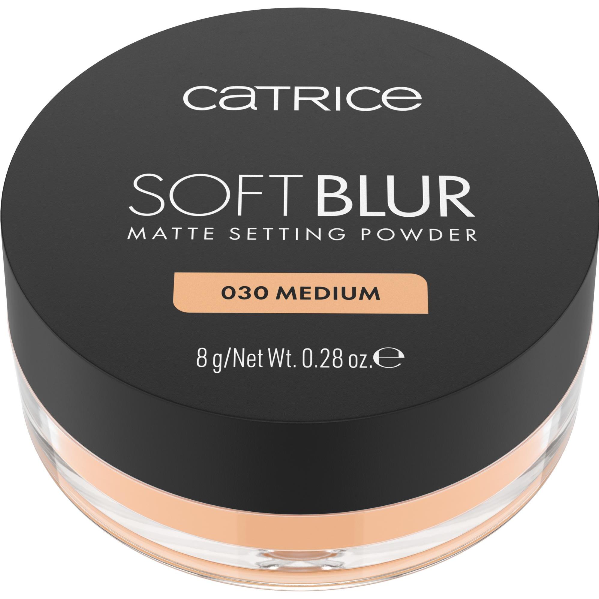 Catrice Beige/Marrone Cipria, Soft Blur Matte Setting Powder (030 - Medio, Caramello Opaco)