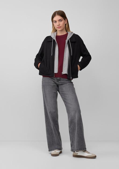 Produktbild s.Oliver Sweatshirt Jacke Scuba-Sweatjacke mit herausnehmbarem Einsatz (36)