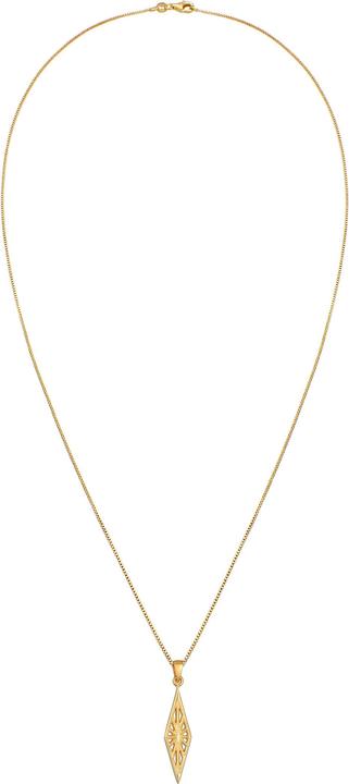 Produktbild Kuzzoi Halskette Herren Raute Marquise Ornament Used Look 925 Silber (925 Sterling Silber, 60 cm)