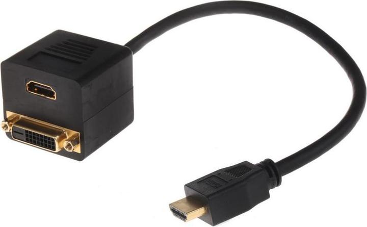 Produktbild RS PRO HDMI-Kabel, Schwarz (0.13 m)