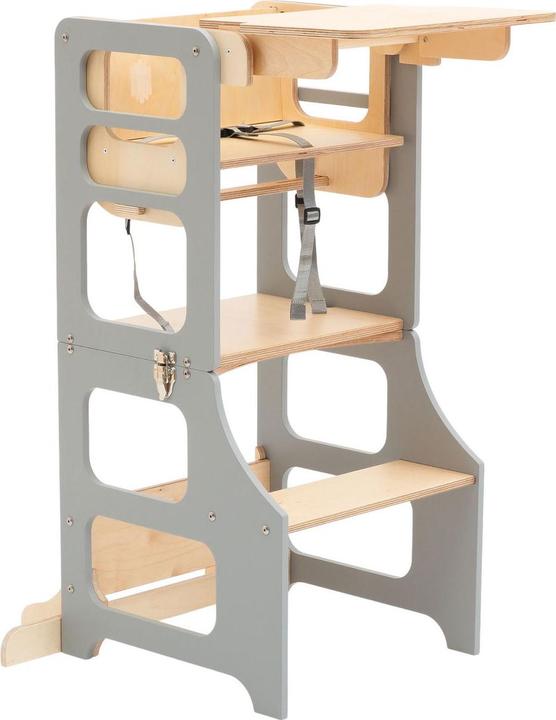 Duck Woodworks klappbarer Lernturm und Hochstuhl
