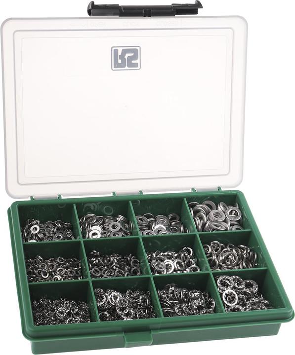 Produktbild RS PRO Scheibensortiment A4 DIN 125A 7980 6798 (M3, M4, M5, M6)