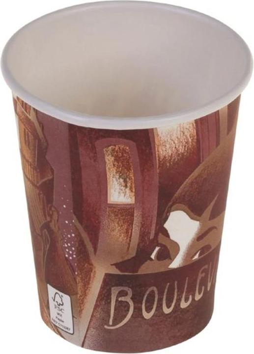 Produktbild Einweg-Kaffeebecher Boulevard 200 ml, 50 Stück, Braun (50 x)