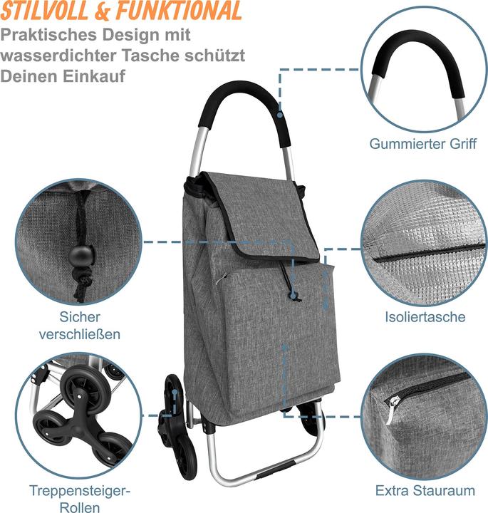 Produktbild Relaxdays Einkaufstrolley