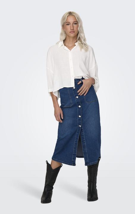 Immagine prodotto Only Vestibilità regolare Collo a camicia Spalla bassa Camicia Camicia Camicia (XL)