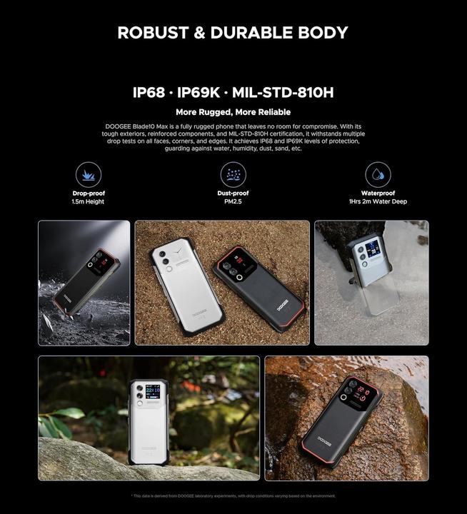 Immagine prodotto Doogee Lama 10 Max (256 GB, Nero, 6.56", Doppia SIM, 4G)