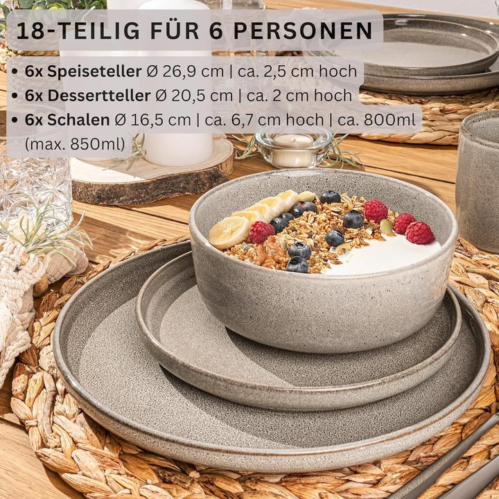 Actual product image Sänger Geschirr Tafelservice Kairo Clay (18 pcs.)