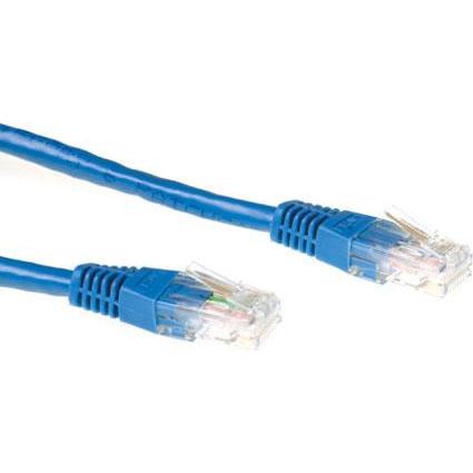 ACT CAT6A UTP 0.5m 0.5m Cat6a U/UTP (UTP) Blau Netzwerkkabel (U/UTP, CAT6a, 0.50 m), Netzwerkkabel