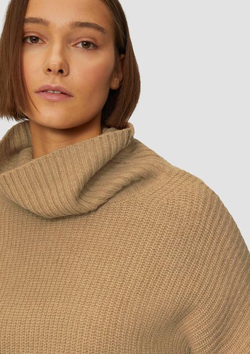 Produktbild S.Oliver Strickpullover Oversized Pullover mit Rollkragen (36)