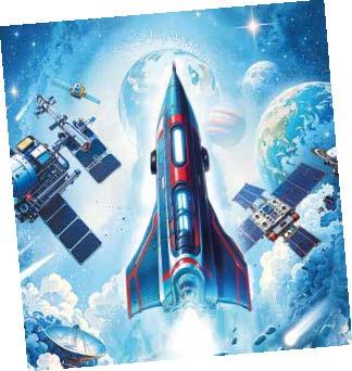 Produktbild Goldbuch Schultüte Weltraum 35 cm, Detailfarbe: Hellblau, Material (35 cm, 1 x)