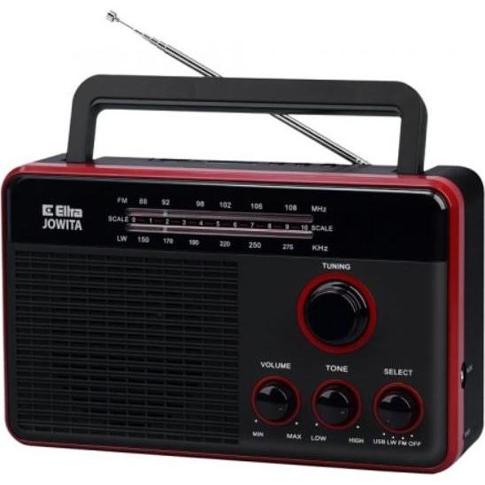Elta Radio Jowita USB nero (LW, AM, FM), Radio, Nero
