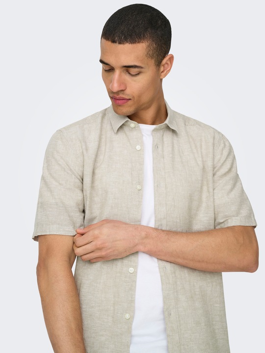 Immagine prodotto Only & Sons Camicia a maniche corte in lino (XS)
