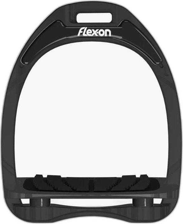 Actual product image Flex-On Grey/Black Aluminium Stirrups