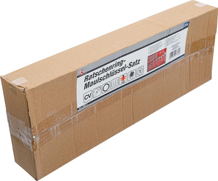 Actual product image BGS Ratchet Combination Wrench Set | flexible Heads | 6 - 32 mm | 22 pcs. (32 mm, 19 mm, 6 mm, 12 mm, 24 mm, 14 mm, 22 mm, 16 mm, 23 mm, 10 mm, 21 mm, 18 mm, 27 mm, 7 mm, 31 mm, 17 mm, 11 mm, 15 mm, 26 mm, 30 mm, 8 mm, 28 mm, 9 mm, 29 mm, 13 mm, 20 mm, 25 mm)