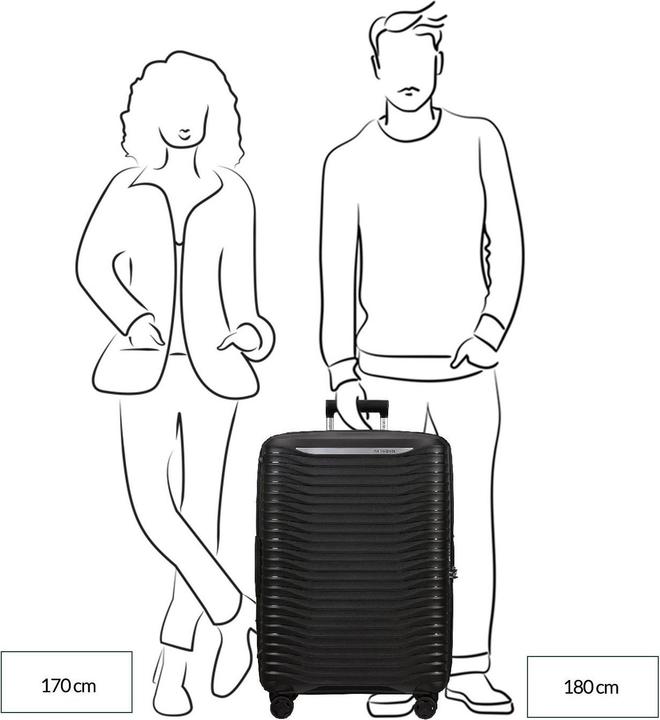 Actual product image Samsonite Upscape Trolley mit 4 Rollen erweiterbar 75cm (114 l)