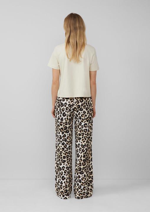 Image du produit S.Oliver Hose Wide-Leg Hose mit Leo-Muster (36)