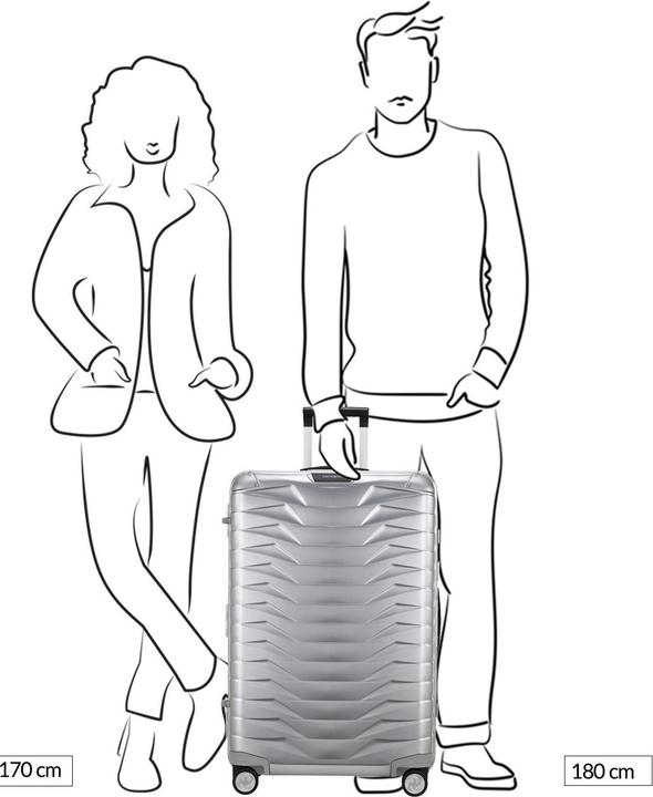 Image du produit Samsonite Proxis Alu Trolley mit 4 Rollen 76cm (91 l)