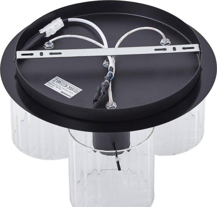 Produktbild Lucande Eirian 3 Deckenleuchte Clear/Black (E27)