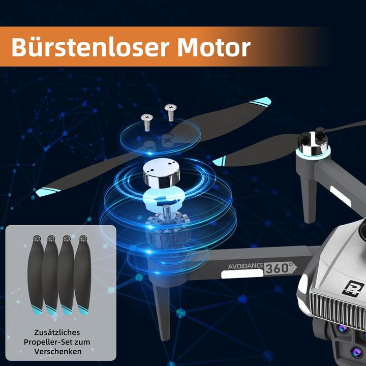 Image du produit Grutoly Mini-Drohne mit 4K-Kamera und GPS (20 min)