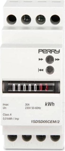 Actual product image Perry AC meter 1SDSD05CEM/2 2 TE, 230V, 5(30A), SO-output