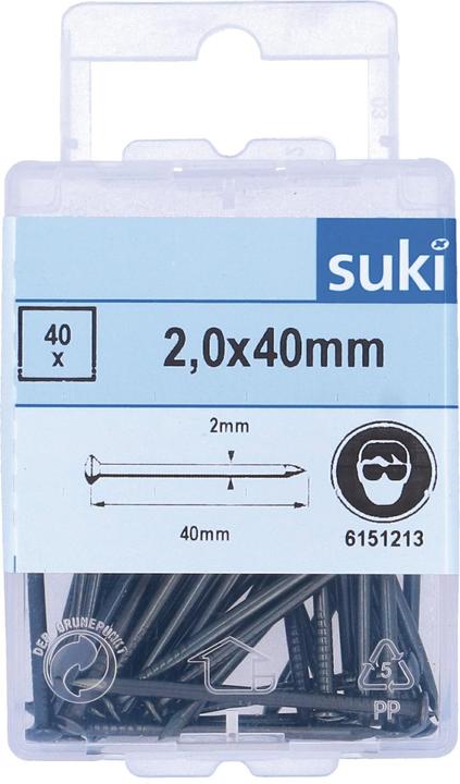 Actual product image Suki Nail lens head 2x40mm (40 pcs., 40 mm)