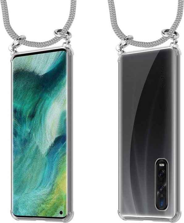 Produktbild Cadorabo TPU Handy Kette SILBER Cover