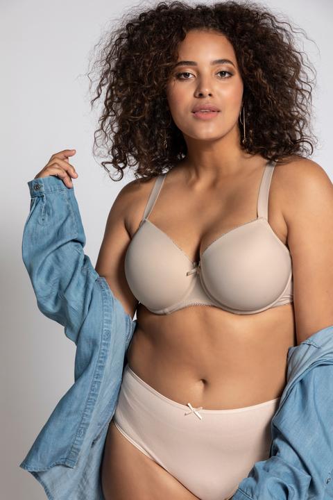 Produktbild Ulla Popken Damen grosse Grössen Bügel-BH, Softschale, Cup B-E beige 85C 697144 35-85C (85 C)