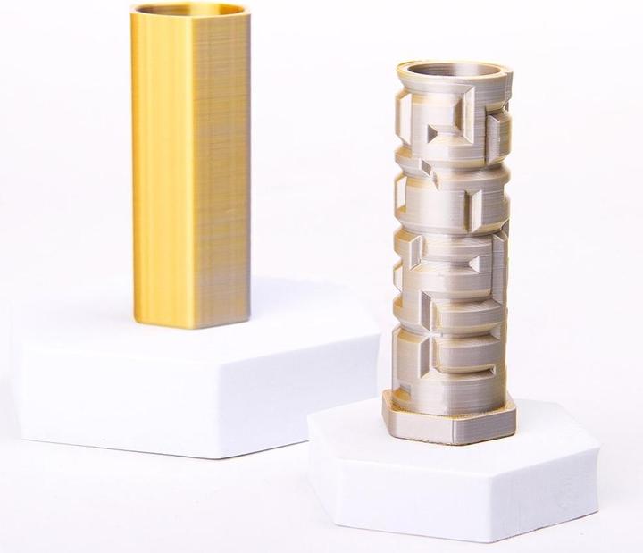 Immagine prodotto eSUN eSilk Magic-PLA filamento oro-argento 1,75mm 1Kg (PLA, 1.75 mm, 1000 g)