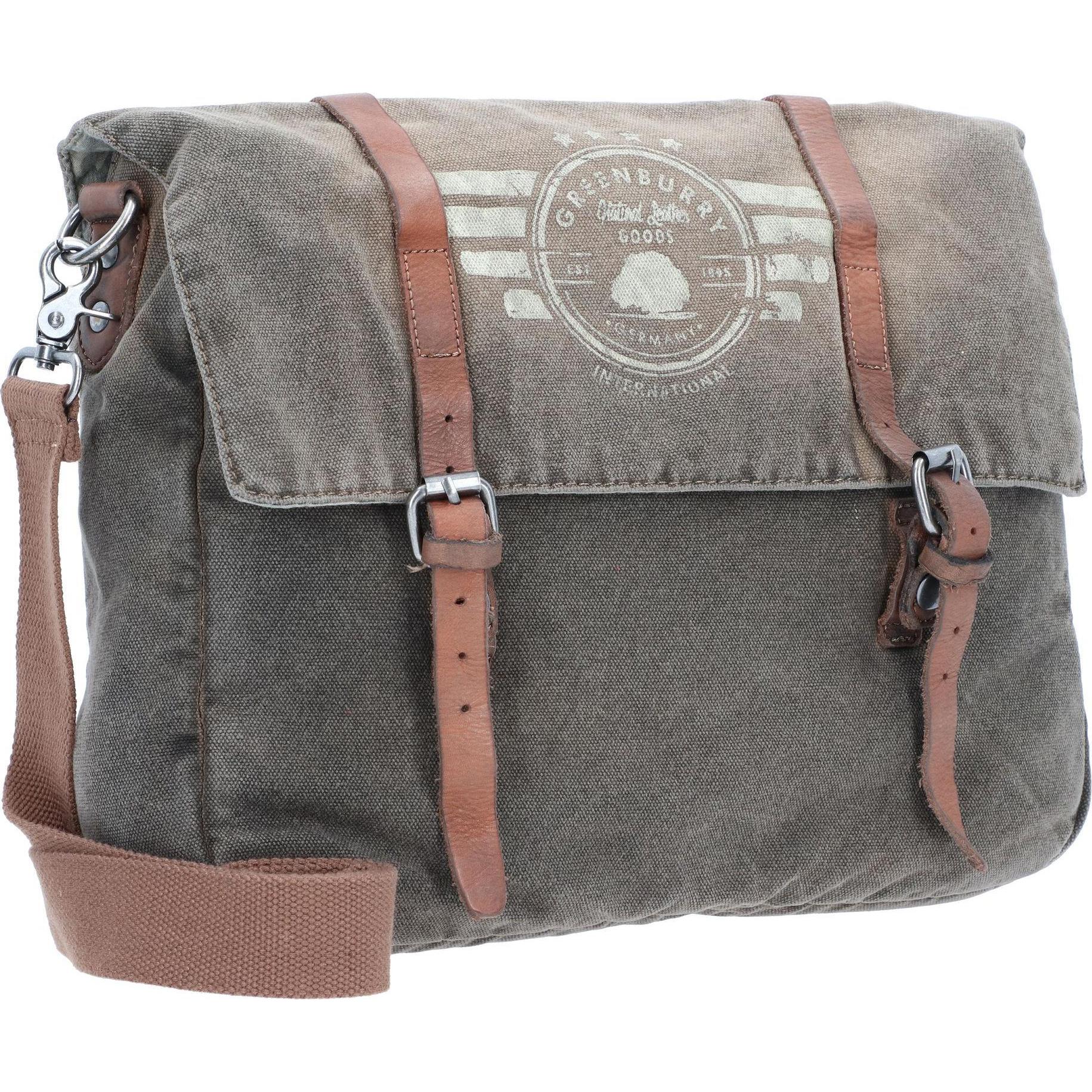 Thumbnail - Greenburry, Handtasche, Umhängetasche Vintage Aviator 5901 Messenger, Grün