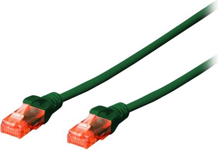 Actual product image Digitus CAT 6 U-UTP patch cable,5m,Green (U/UTP, CAT6, 5 m)