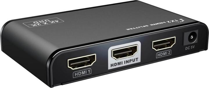 Produktbild PremiumCord HDMI 2.0 splitter 1-2 porty, 4K x 2K/60Hz, FULL HD, 3D, ÄernÃ½