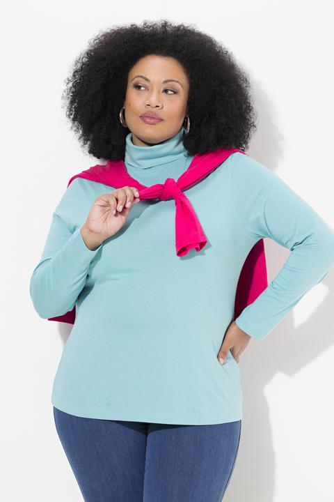 Produktbild Ulla Popken Shirt, Rollkragen, Slim, Langarm (62)