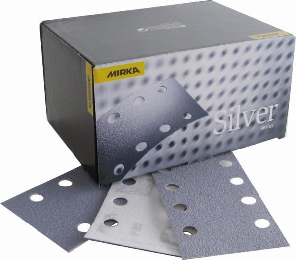 Mirka Zubehör 3668809910 Q-Silver Schleifpapier 81 x 133 mm Klettverschluss P100 100 Stück (P100)