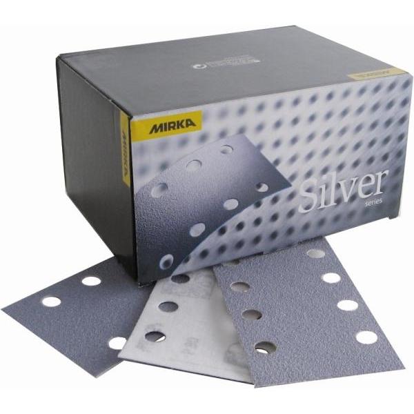 Mirka, Abrasivi, Accessori 3668809925 Carta vetrata Q-Silver 81 x 133 mm Chiusura a velcro P240 100 pezzi