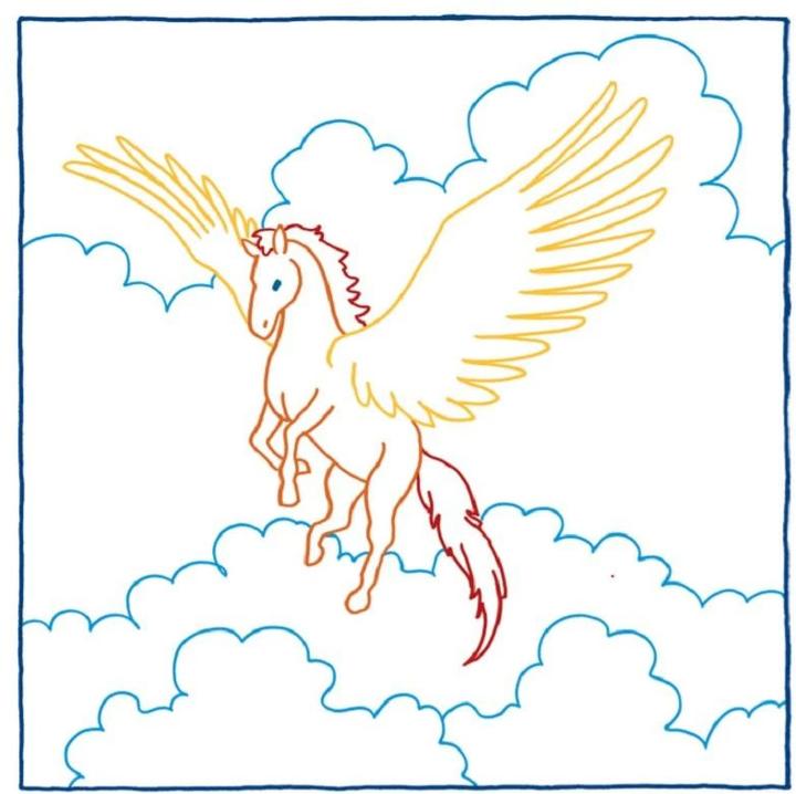 Image du produit Papier magique colorant les chevaux de livre