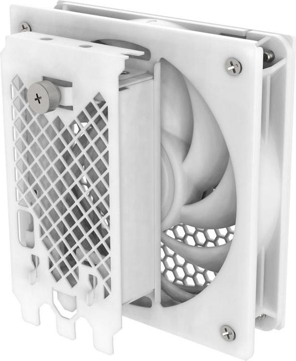 Image du produit Silverstone SST-FDP02W - Support adaptateur de ventilateur externe, ventilateur 120mm inclus, blanc (120 mm, 1x)