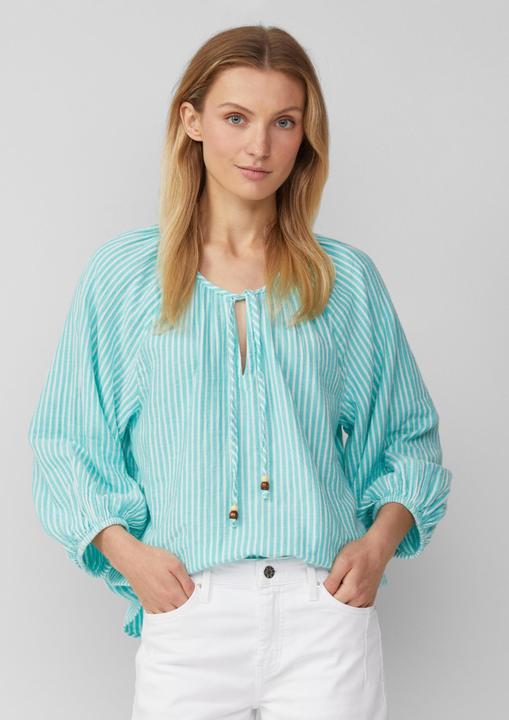 Immagine prodotto s.Oliver Bluse Musselin-Bluse mit Raglanärmeln und Raffung (32)