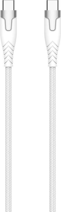 Gear Kevlar cable PRO USB-C to USB-C 2.0 1.5m Kevlar cable with Metalhousing White (1.50 m, USB 2.0)