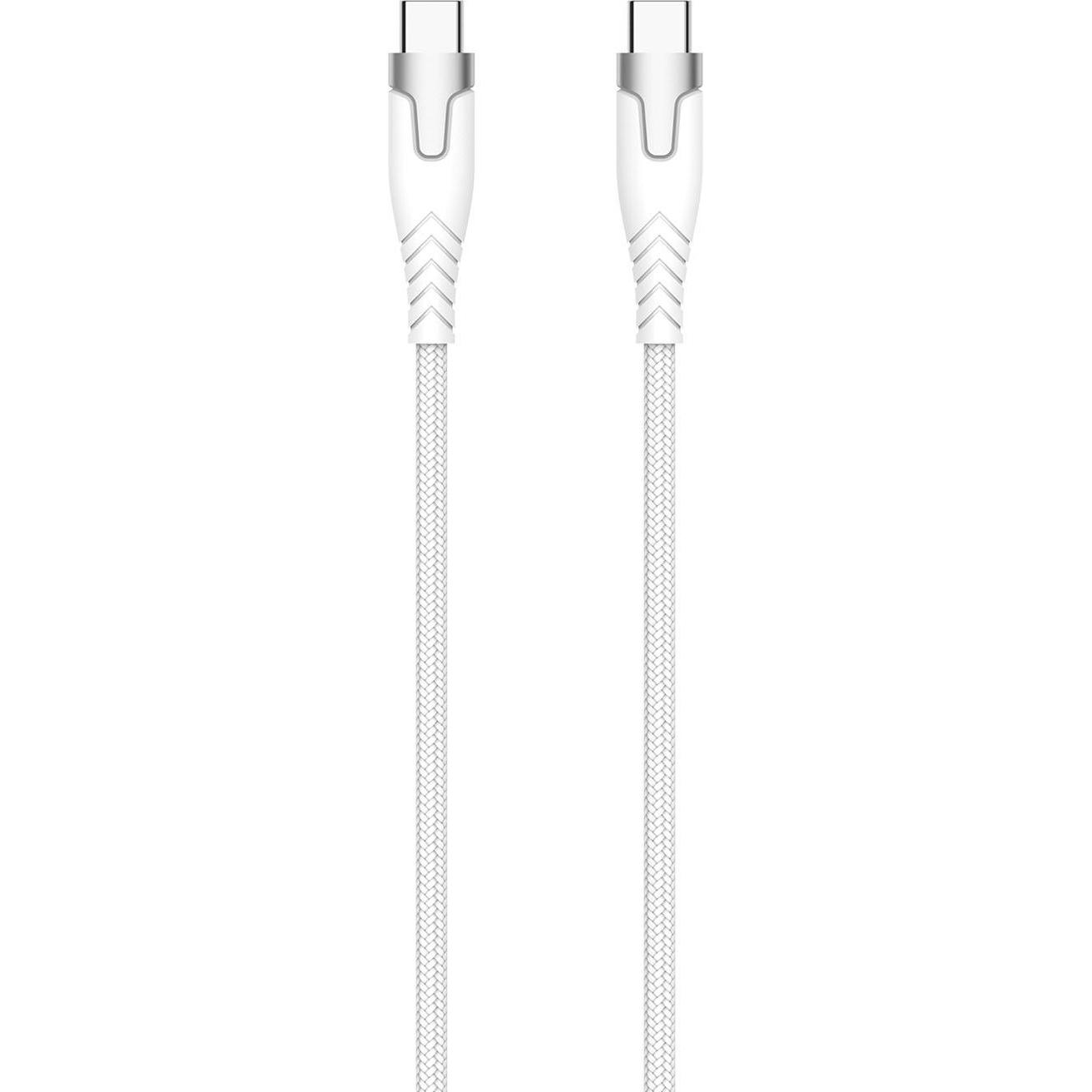 Gear Cavo in Kevlar PRO da USB-C a USB-C 2.0 1,5 m Cavo in Kevlar con alloggiamento in metallo Bianco (1.50 m, USB 2.0), Cavo USB