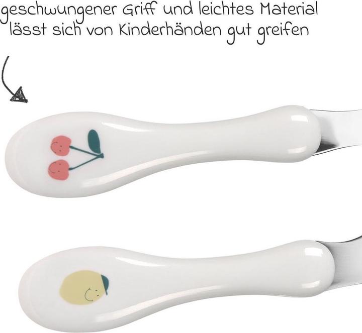 Produktbild Lässig Esslernbesteck 3-tlg. Besteck-Set Cutlery - Happy Fruit