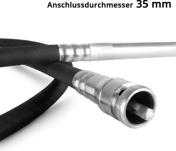 Actual product image Stahlwerk concrete vibrator with vibrating bottle set, 2,300 watts - 4,000 rpm, vibrating bottle Ø 35 mm