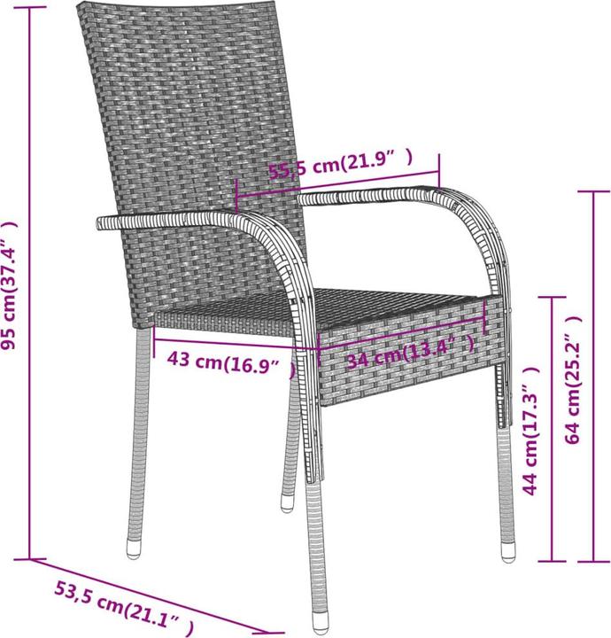 Produktbild vidaXL Garten Essgruppe