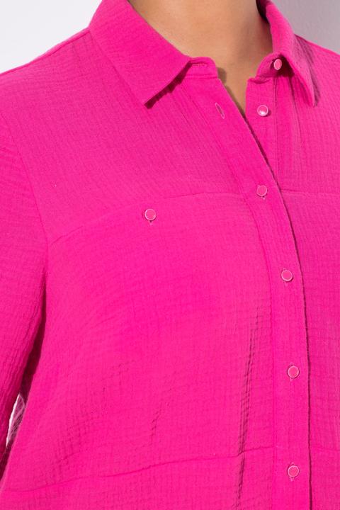 Image du produit Miamoda Bluse, A-Linie, Musselin, Ziernähte (50)