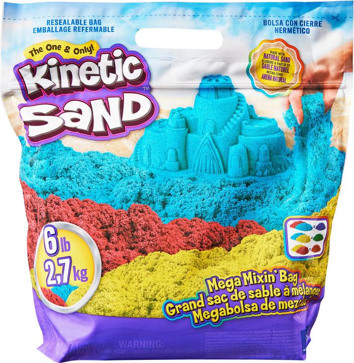 Spin Master Kinetic Sand - Primary Colour Bag - 2,7kg (6065104)