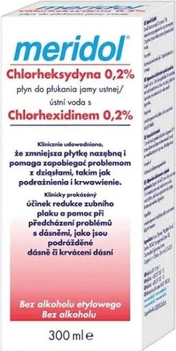 Actual product image Meridol Chlorhexidine Mouthwash 300 ml (300 ml, Mouthwash)