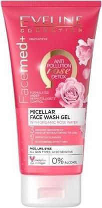 Produktbild Eveline Facemed+ Micellar Gel For Face Washing With Organic Rose Water - 150ml (Reinigungsmilch, 150 ml)