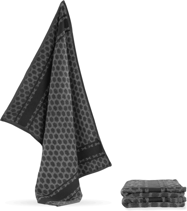 Actual product image Aspero 3 terry cotton tea towels (50 x 70 cm)